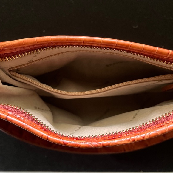 Brahmin Melbourne Tulle Mini Bag.  Orange - Picture 9 of 16